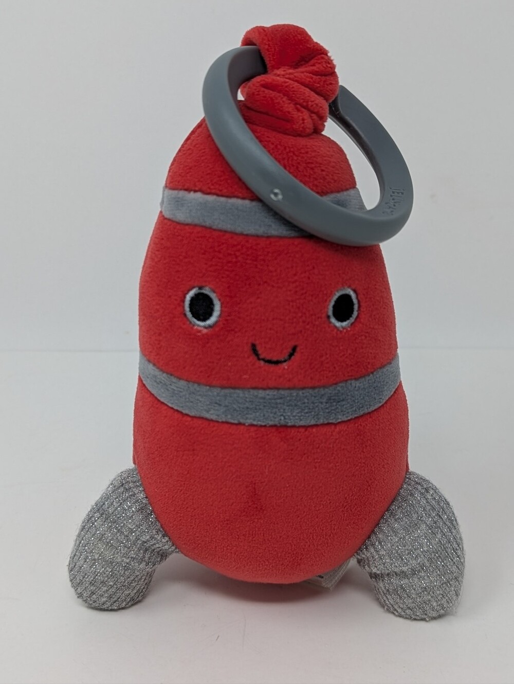 Jellycat Cosmopop Rocket Jitter Baby Stroller Toy Vibrating Works Clip On Red